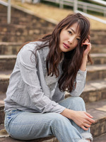 綿麻グランジダンガリーカシュクールシャツ/柄A