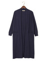 TORRAZZO DONNA(トラッゾドンナ) ポケット付きロングカーデ/NAVY