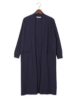 TORRAZZO DONNA(トラッゾドンナ) ポケット付きロングカーデ/NAVY