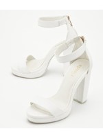 ｔｈｉｃｋヒール2ストラップサンダル/RED