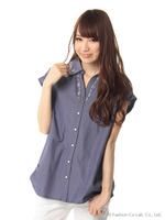 シャンブレードロップビジューBL/コン