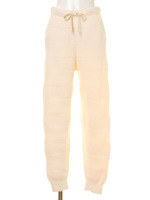 ボーダーロングパンツ/OWHT