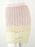 クロシェニットレース  タイトスカート/PK