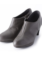 ベーシックデザインリアルレザーブーティ/グレー系(013)