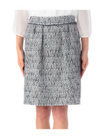 ラメツイードタイトスカート/ネイビー系