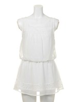 レースブラウジングTOP/WHT