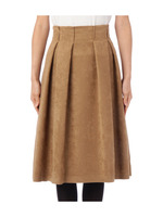 スウェードタッチミモレスカート/キャメル(041)