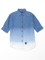 デニムグラデーションシャツ5LS/ブルー