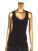 バックレースタンクトップ/ブラック