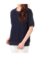 メッシュ切り替えラグランプルオーバー/ネイビー(093)