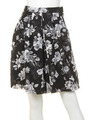 【M】W PRINT FLOWER SK/BLK
