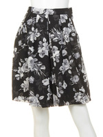 【M】W PRINT FLOWER SK/BLK