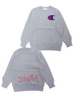 【XGS★ x Champion】CREWNECK  SWEAT/NAVY