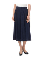 ストレッチクロップドガウチョパンツ/カーキ(027)