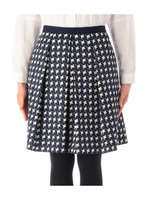 ダイヤジャカード×千鳥柄スカート/ネイビー系(193)