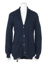 デニムライクショールカーデ/ブルー