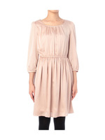 パールビジューつきワンピース/ベージュ(052)