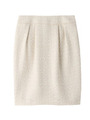 ラメツイードタイトスカート/ライトベージュ(051)
