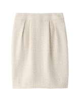 ラメツイードタイトスカート/ライトベージュ(051)