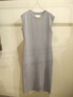 接結ニットワンピース/MOSS BLUE