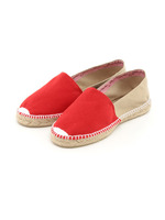 【GAIMO ESPADRILLES】ALPARGATA/BICOLOR LONA BICOLOR ESPADRILLE/ROJO/PANAMA