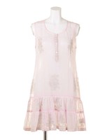 【juliet dunn】Cotton siv/less beach dress/GREEN