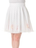 アイスクリーム柄スカート/ホワイト