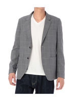 ステッチテーラードジャケット/グレー系(711)