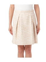 スラブジャカードタック入りラメスカート/ベージュ系(052)