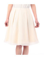 タックエアリースカート/オフホワイト(003)