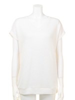 ニットソーチュニック/ホワイト