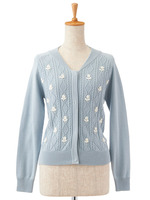 シシュウイリニットカーデ/イエロー