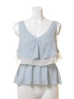 シフォンフリルティアードタンクTN/オフホワイト