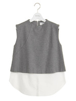 ノースリシャツドッキングトップス/IVR