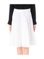 バイアスストライプフレアスカート/ホワイト(002)