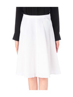 バイアスストライプフレアスカート/ホワイト(002)