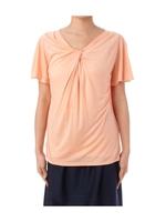 フロントツイストシルクカットソー/オレンジ系(067)