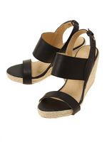 ベルトウエッジサンダル/キャメル