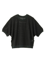 メッシュクロップドカットソー/イエロー系(033)