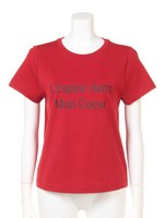 ロゴＴシャツ/レッド