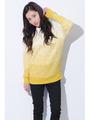 4色グラデニットTOP/YELLOW