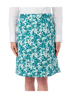 カラー花柄スカート/グリーン系(122)