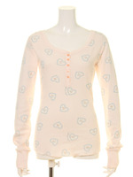 ハート柄プルオーバー/PNK