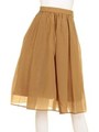 ミモレ丈スカート/キャメル