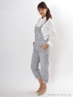 ライトヒッコリーオーバーオール/ブルー