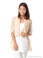 レースチュニック×シアーカーデアンサンブル/ブルー