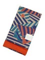 京都きもの町オリジナル 浴衣小袋帯「幾何学ヨット」 全5色/ブルー×オレンジ