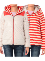 薄中綿リバーシブルブルゾン/ブルー系(691)