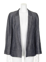 [Balcony and Bed]シャンブレーリネンジャケット/NVY