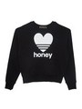 line heart sweattops/black
